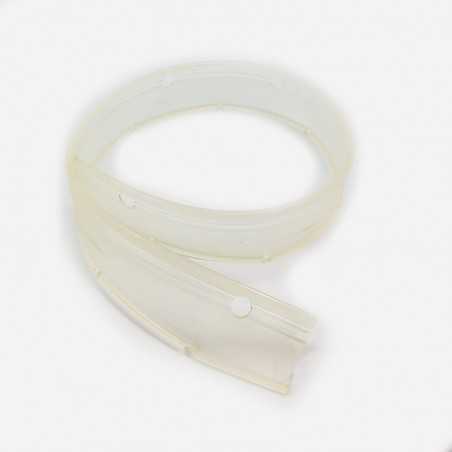 LAMELLE SUCEUR AVANT  EN PU TRANSPARENT POUR AUTOLAVEUSE COMAC FIMAP  LONG  667MM  LARG 45 MM