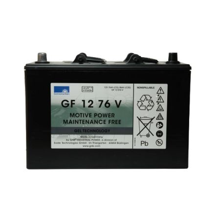 BATTERIE GEL 12 VOLTS 76AH-C5 SONNENSCHEIN  DIMENSIONS LG 330MM X LARG 171MM X HT 236MM