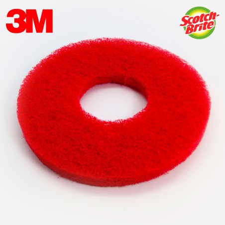 DISQUE ROUGE MONOBROSSE / AUTOLAVEUSE 356MM SCOTCH-BRITE 3M (X5)
